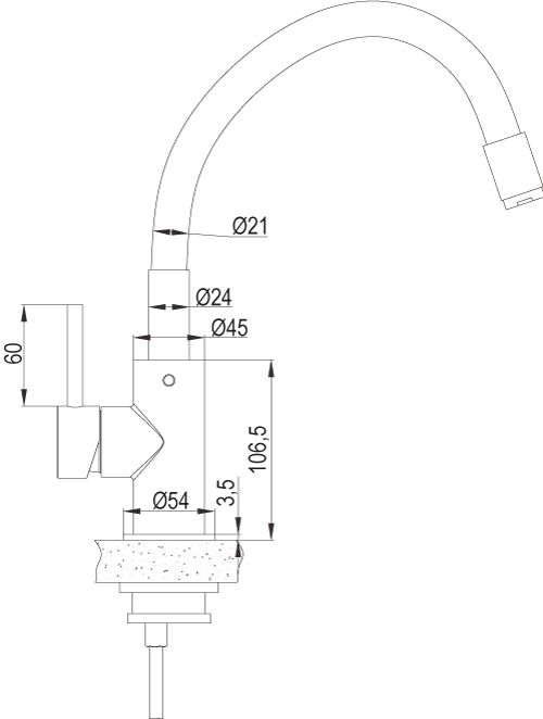 Купить aqg wolloby, смеситель для кухни с гибким белым  изливом, цвет хром оптом Купить aqg wolloby, смеситель для кухни с гибким белым  изливом, цвет хром оптом