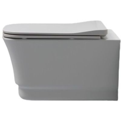 Купить white ceramic idea, комплект подвесного безободкового унитаза с быстросъемным ультратонким сиденьем микролифт, цвет белый глянцевый оптом