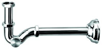 Купить emmevi, s-образный сифон 1¼" для раковины, цвет хром оптом