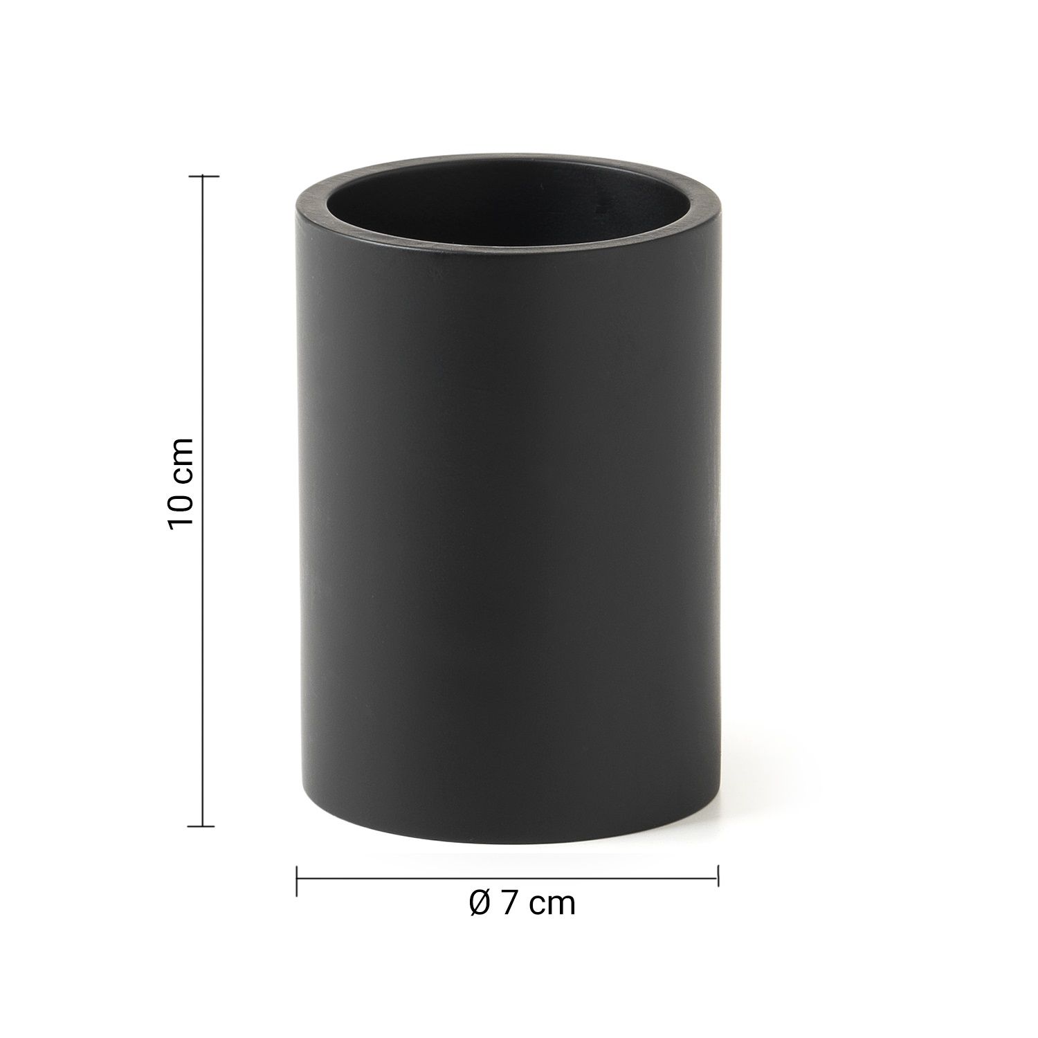 Купить gedy brenda, настольный стакан, цвет черный матовый оптом