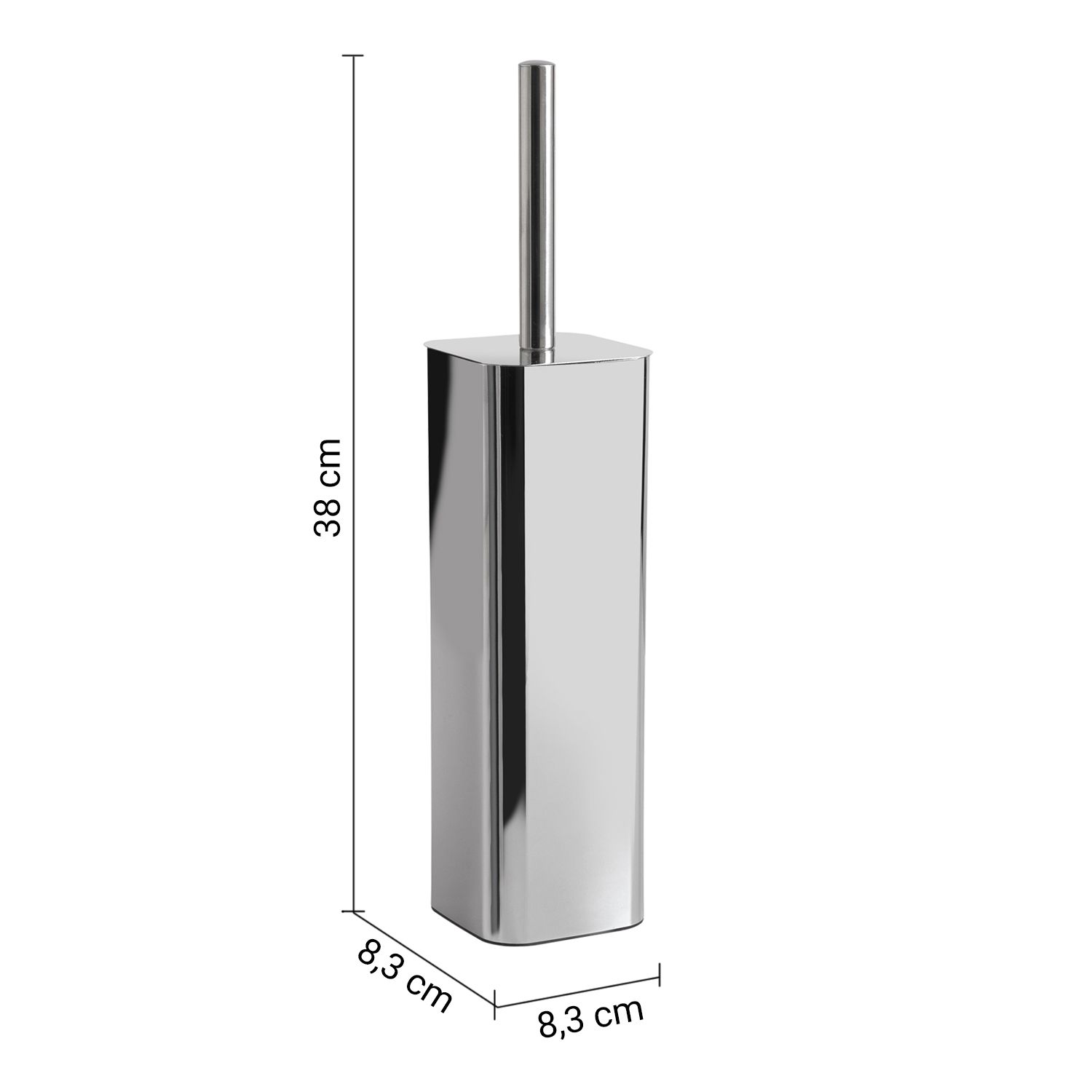 Купить gedy jack, напольный металлический ёрш, цвет хром оптом