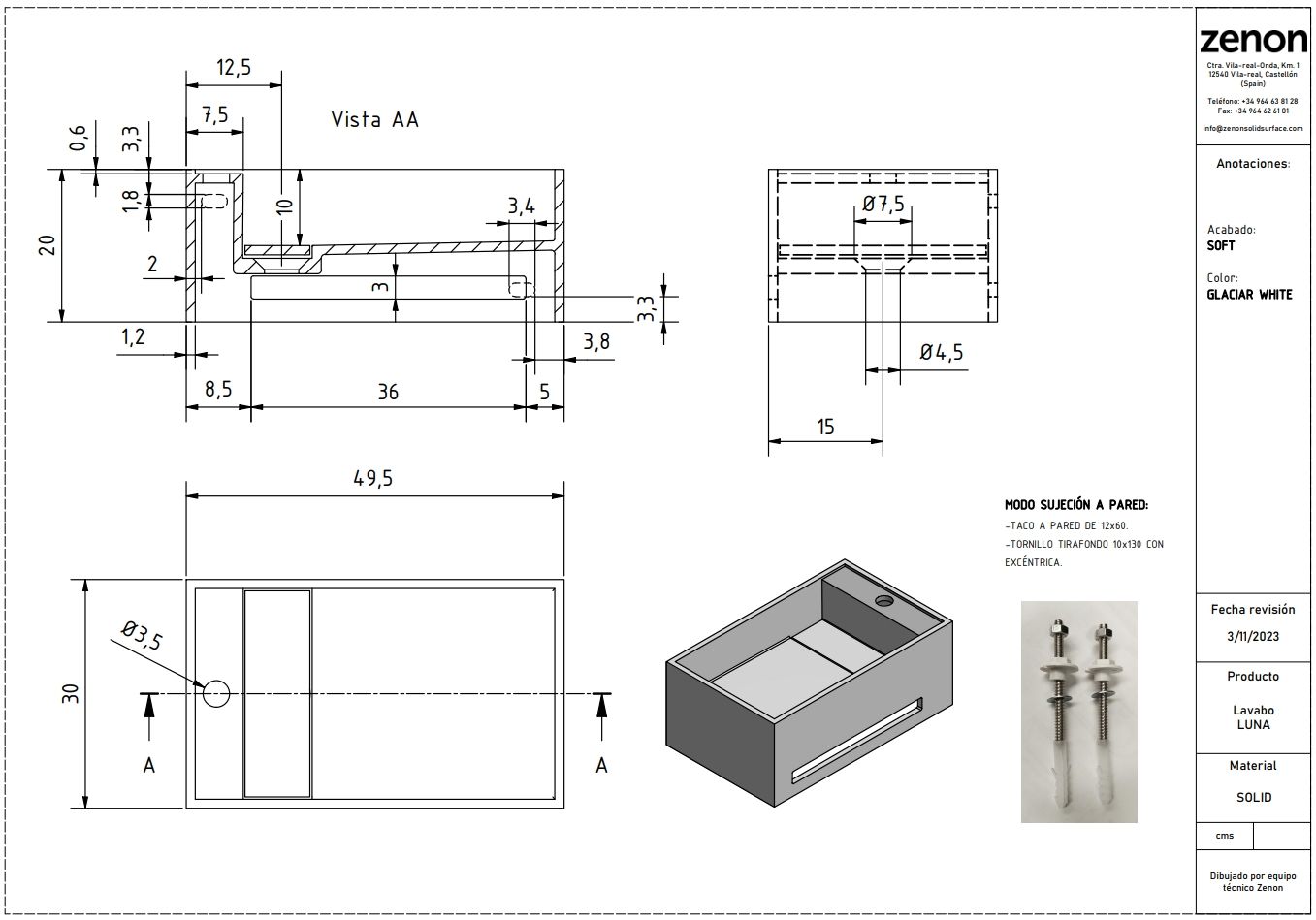 Купить zenon luna, подвесная раковина прямоугольной формы, с вырезом под полотенце, 50х30хh20 см, цвет белый матовый оптом Купить zenon luna, подвесная раковина прямоугольной формы, с вырезом под полотенце, 50х30хh20 см, цвет белый матовый оптом