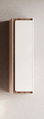 Купить visobath indico, пенал 34.5 см, 1 распашная дверь, цвет бежевый матовый лак (cotton-valenti) оптом