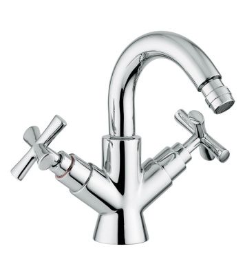 Купить смесители Emmevi Spirit New, двухвентильный смеситель для биде (h21,5 см), с донным клапаном, цвет золото оптом