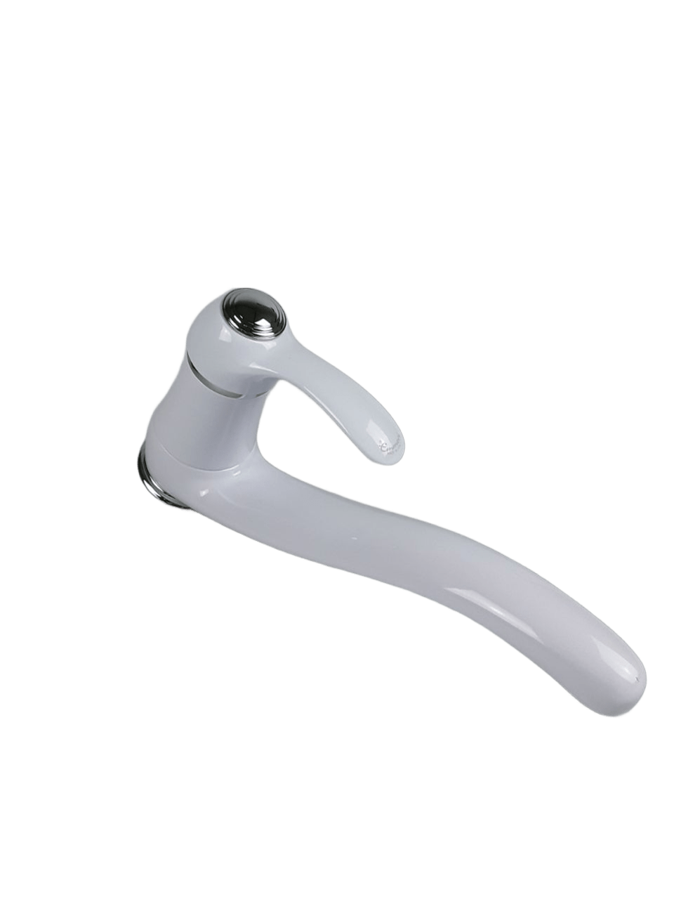 Купить смесители Emmevi Harmony, однорычажный кухонный смеситель с поворотным изливом (излив 22 см), без донного клапана, цвет белый-хром оптом