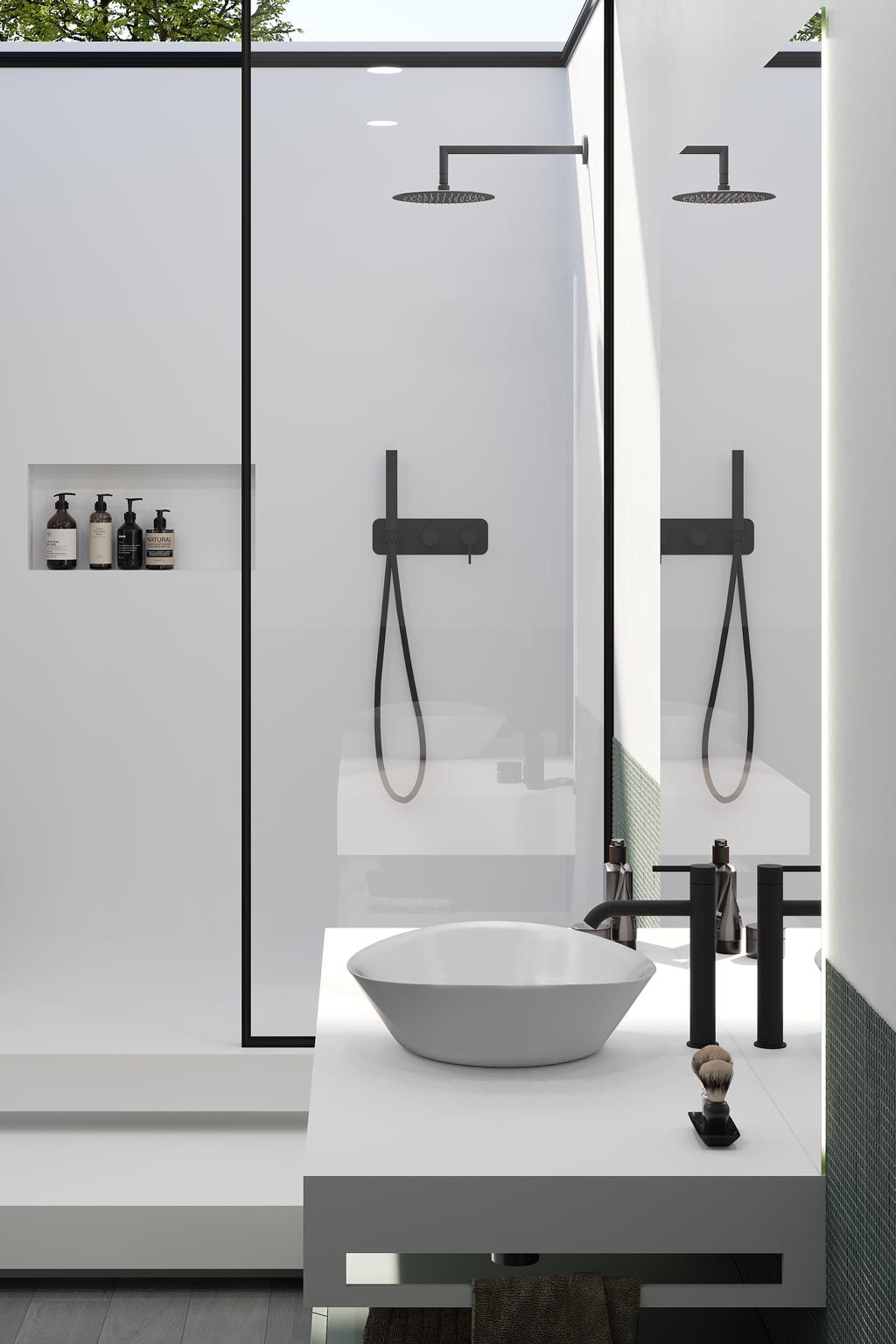 Купить aqg urban, душевой комплект er230 на 2-3 потребителя, с настенным кронштейном, цвет черный матовый оптом Купить aqg urban, душевой комплект er230 на 2-3 потребителя, с настенным кронштейном, цвет черный матовый оптом