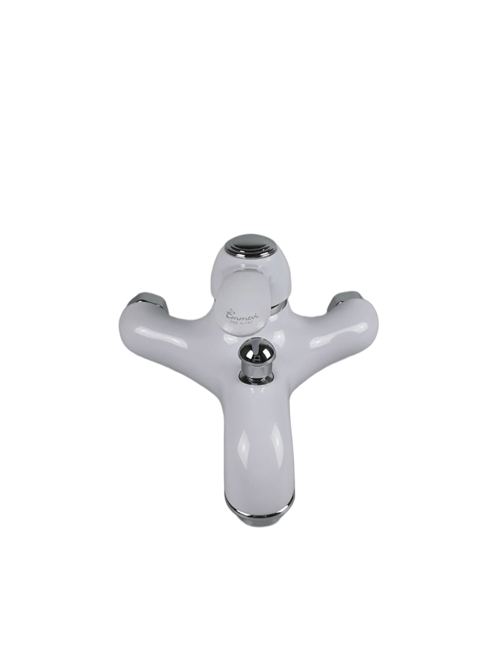 Купить смесители Emmevi Harmony, однорычажный смеситель для ванны (излив 22,5 см), без набора для душа, цвет белый-хром оптом