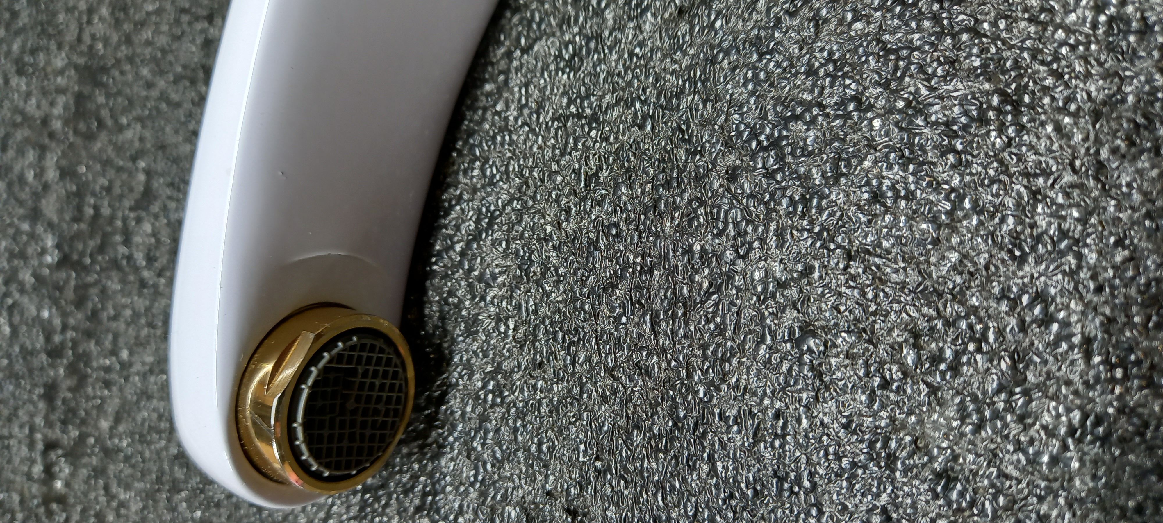 Emmevi Tiffany, 6095-9/BO, однорычажный кухонный смеситель (поворотный излив 22 см), без донного клапана, цвет белый/золото  