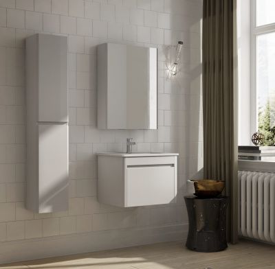 Купить комплект мебели ibx berta, 1000 мм, цвет белый глянцевый лак оптом