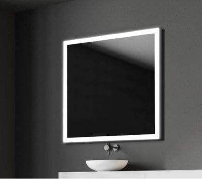 Купить xpertials etna, зеркало 140х80 см, 2 датчика: led подсветка с регулировкой яркости и антизапотевание, профиль черный матовый оптом