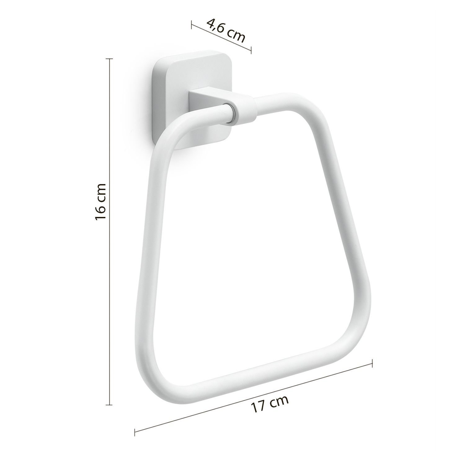 Купить gedy tonga, полотенцедержатель - кольцо, цвет белый матовый оптом