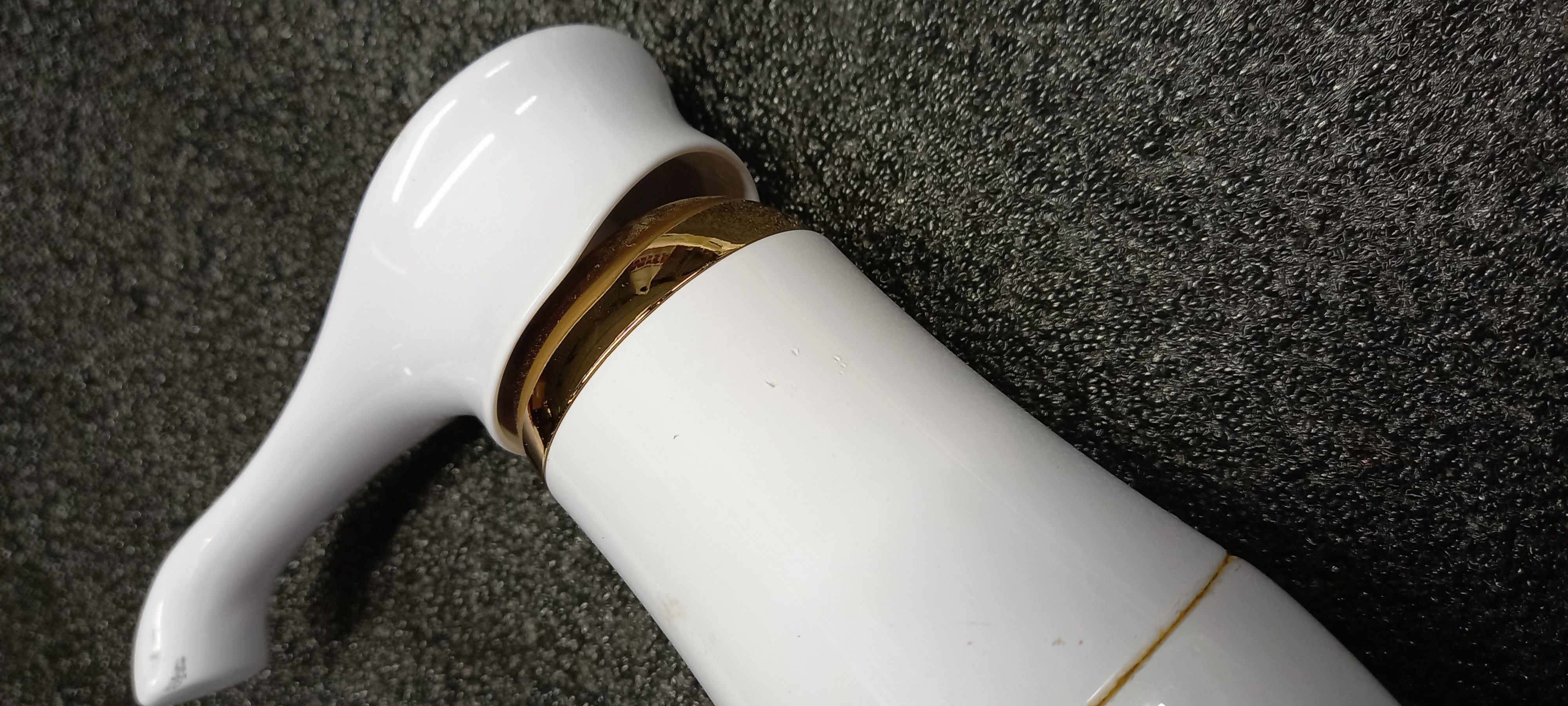 Emmevi Tiffany, 6095-2/BO, однорычажный кухонный смеситель (поворотный излив 22 см), без донного клапана, цвет белый/золото  