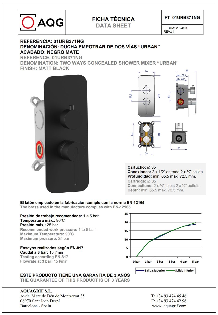 Купить aqg urban, душевой комплект er233 на 2 потребителя, с потолочным кронштейном, цвет черный матовый оптом Купить aqg urban, душевой комплект er233 на 2 потребителя, с потолочным кронштейном, цвет черный матовый оптом