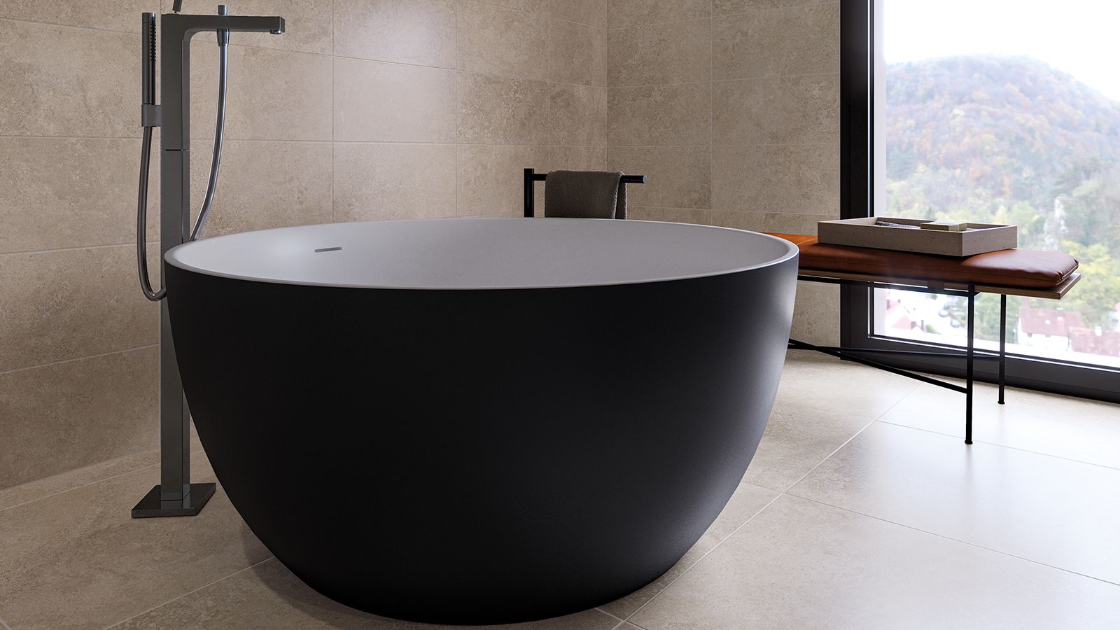 Купить ванны zenon biwa, круглая ванна из искусственного камня solid surface, ø120xh55 см, цвет белый матовый Купить ванны zenon biwa, круглая ванна из искусственного камня solid surface, ø120xh55 см, цвет белый матовый