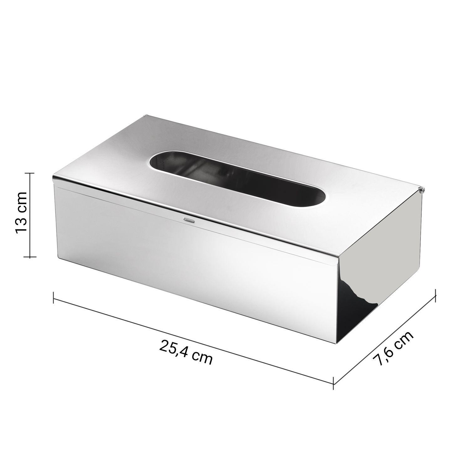 Купить gedy, прямоугольная емкость для бумажных салфеток, цвет хром оптом