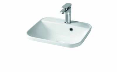 Купить hidra gio,  встраиваемая квадратная раковина с закругленными краями 40x40x16,5h см, цвет белый глянцевый оптом Купить hidra gio,  встраиваемая квадратная раковина с закругленными краями 40x40x16,5h см, цвет белый глянцевый оптом