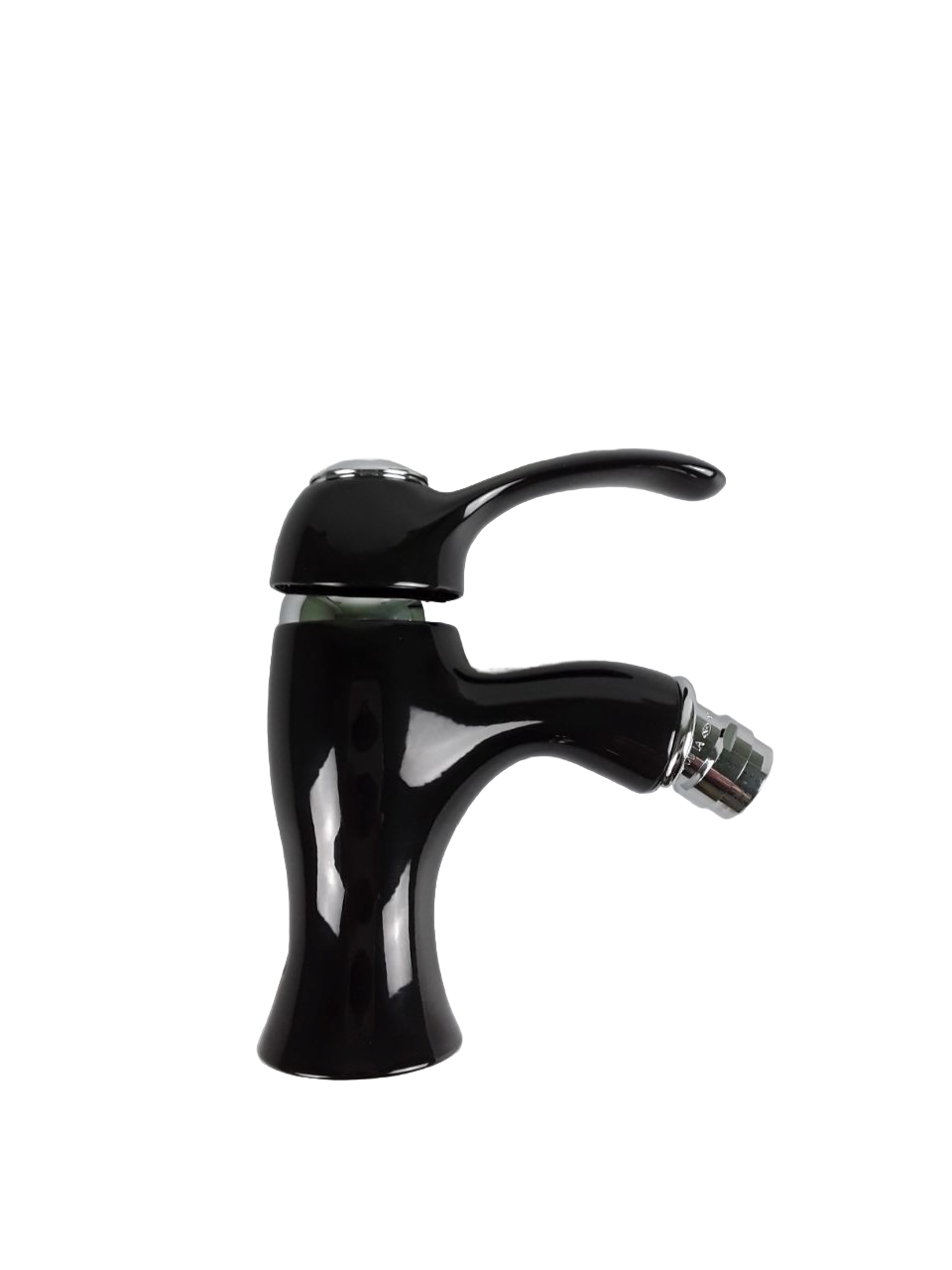 Купить emmevi harmony, однорычажный смеситель для биде с донным клапаном, цвет черный-хром