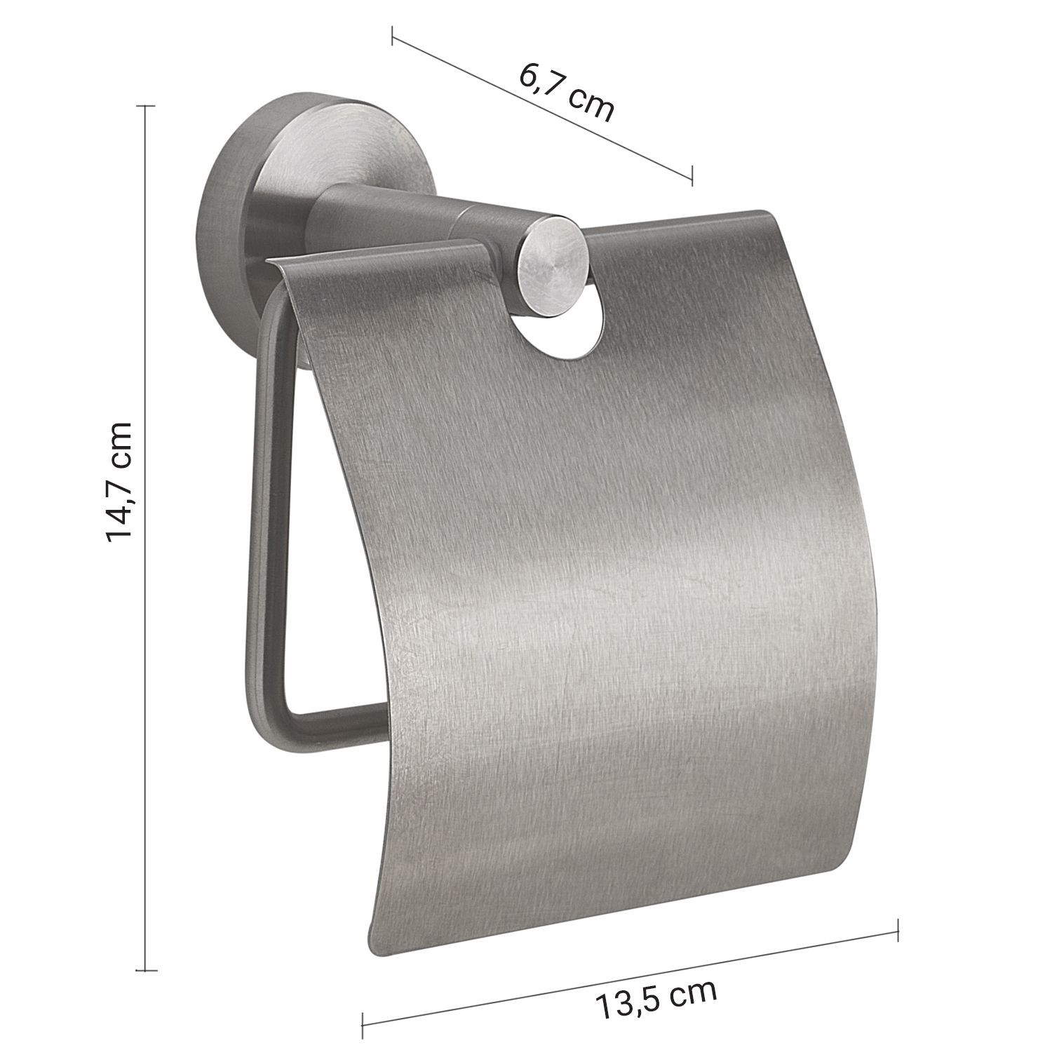 Купить gedy project, бумагодержатель с крышкой 5039, цвет зачищенный хром оптом