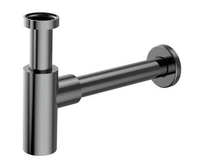 Купить aqg, круглый сифон minimalista 1”1/4 из латуни, цвет оружейная сталь (pvd) оптом Купить aqg, круглый сифон minimalista 1”1/4 из латуни, цвет оружейная сталь (pvd) оптом