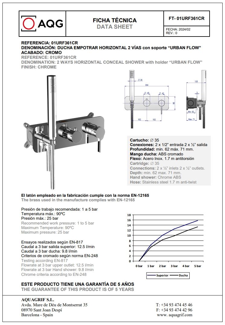 Купить aqg urban flow, душевой комплект er234 на 2-3 потребителя, с настенным кронштейном, цвет хром оптом Купить aqg urban flow, душевой комплект er234 на 2-3 потребителя, с настенным кронштейном, цвет хром оптом