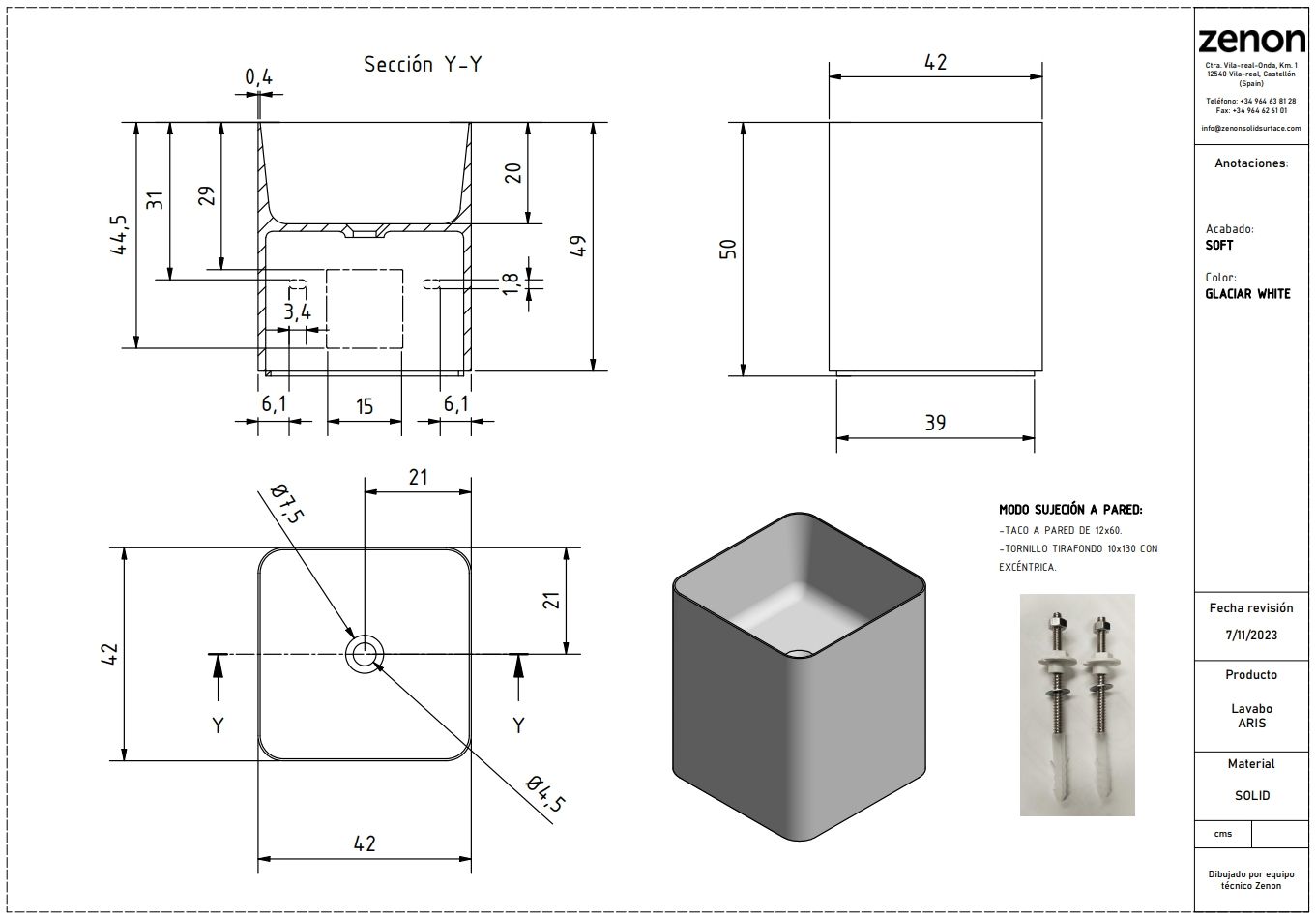 Купить zenon aris, подвесная раковина квадратной формы, 42х42хh50 см, цвет белый матовый оптом Купить zenon aris, подвесная раковина квадратной формы, 42х42хh50 см, цвет белый матовый оптом