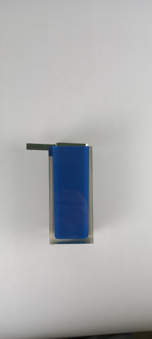 Купить gedy rainbow, настольный дозатор с плоской пластиковой помпой, цвет хром - голубой оптом