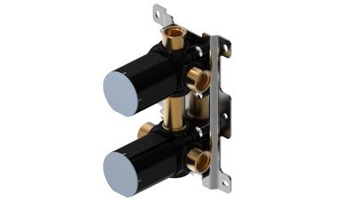 Купить смесители Oioli, внутренняя часть с боксом к встраиваемому в стену смесителю для душа на 2 потребителя оптом