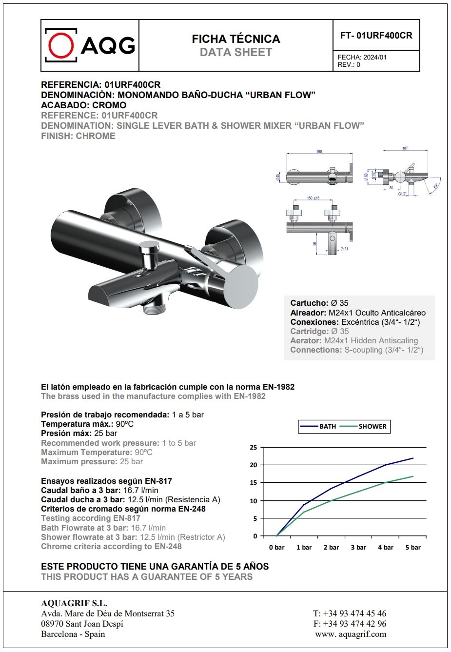 Купить aqg urban flow, однорычажный смеситель для ванны c набором для душа, цвет хром оптом Купить aqg urban flow, однорычажный смеситель для ванны c набором для душа, цвет хром оптом
