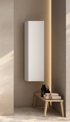 Купить visobath granada, пенал 34.5 см, дверь распашная c хромированной ручкой, цвет белый матовый лак (b-ada) оптом