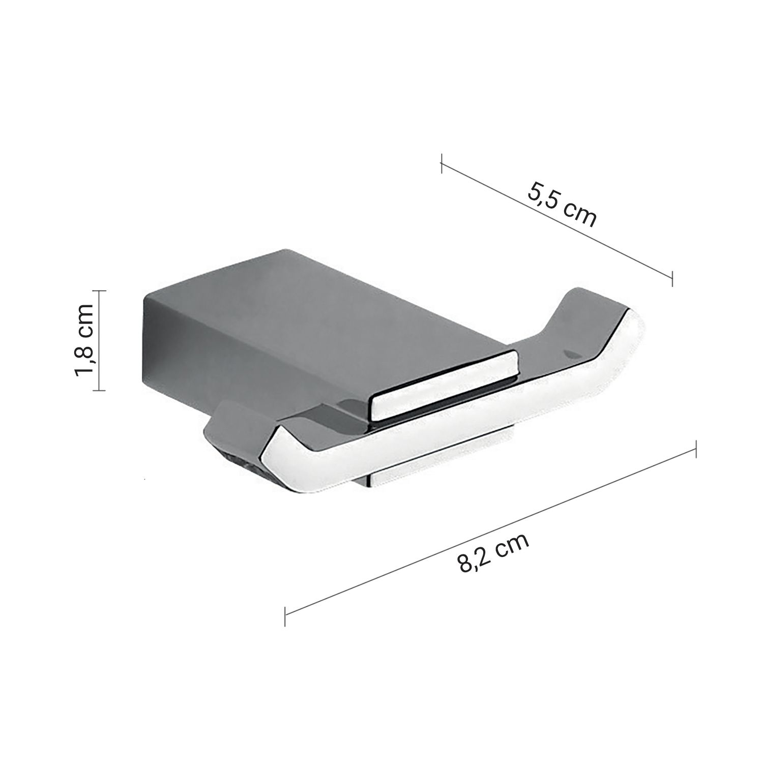 Купить gedy kansas, крючок двойной, цвет хром оптом