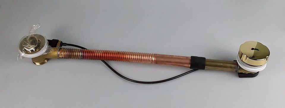 Купить emmevi, слив-перелив для ванны, 64 см, цвет золото оптом