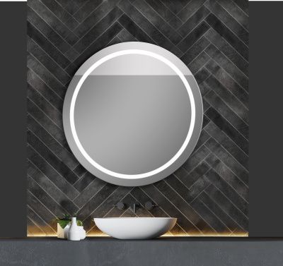 Xpertials Iris, зеркало Ø80 см, 1 датчик: LED подсветка с регулировкой яркости
