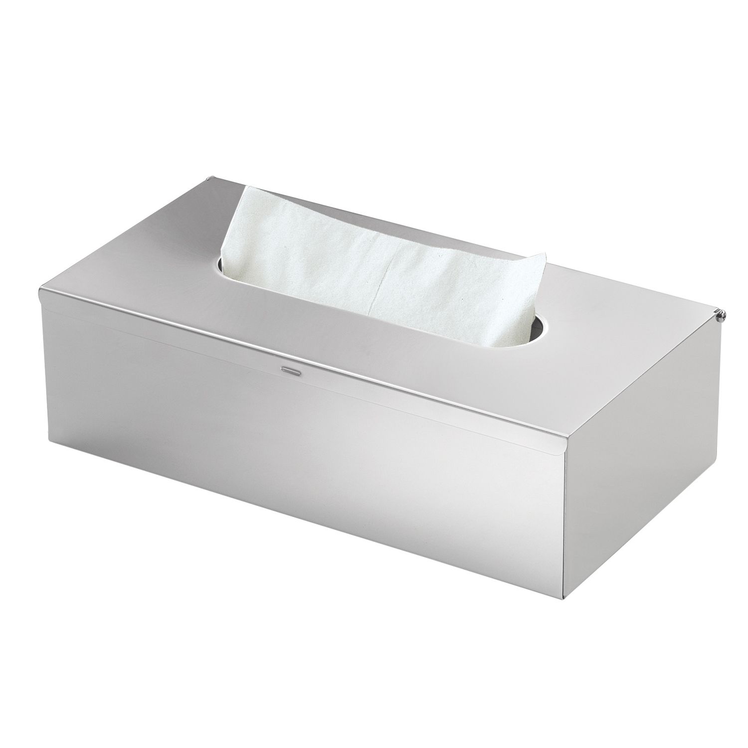 Купить gedy, прямоугольная емкость для бумажных салфеток, цвет зачищенный хром оптом