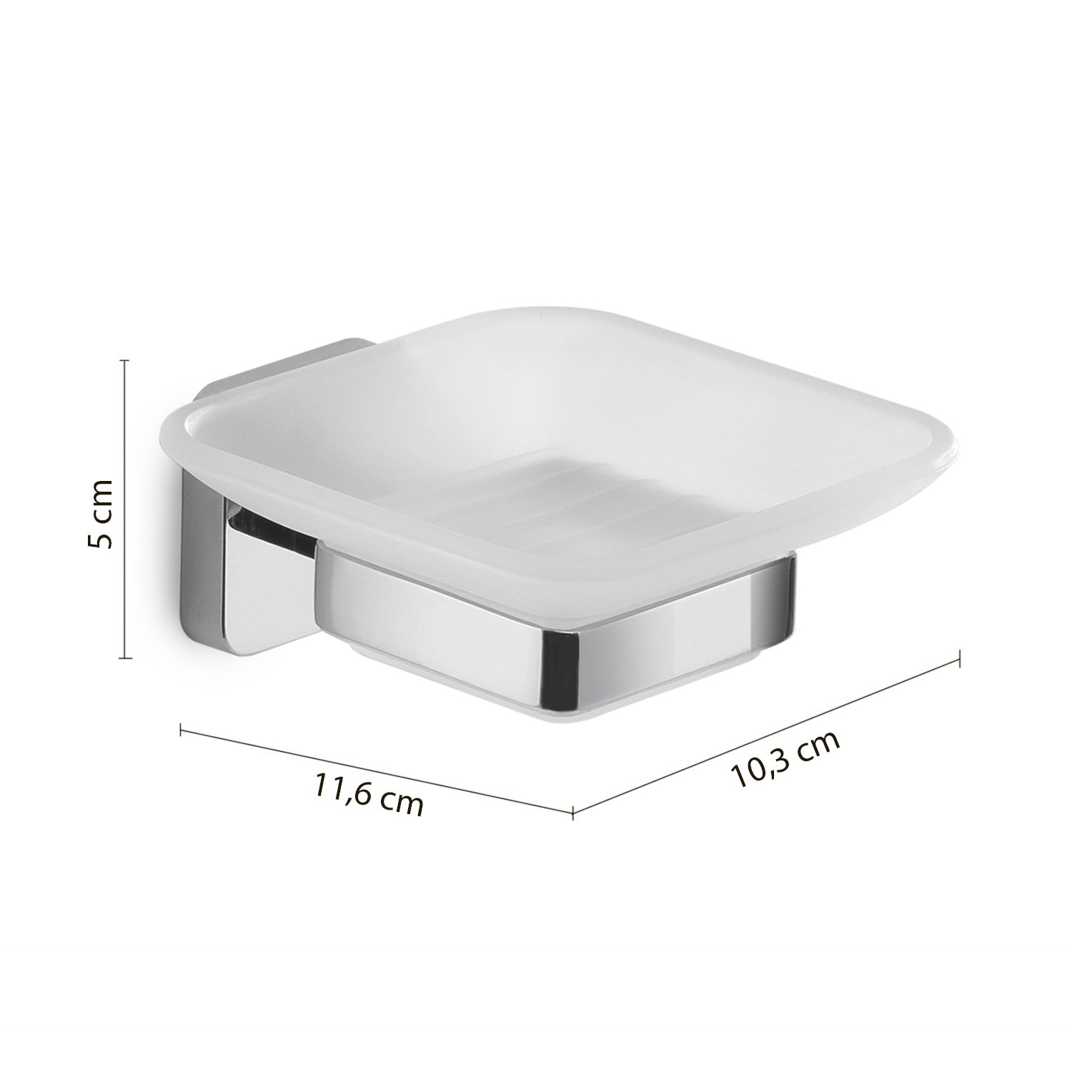 Купить gedy tonga, настенная стеклянная мыльница, цвет хром оптом