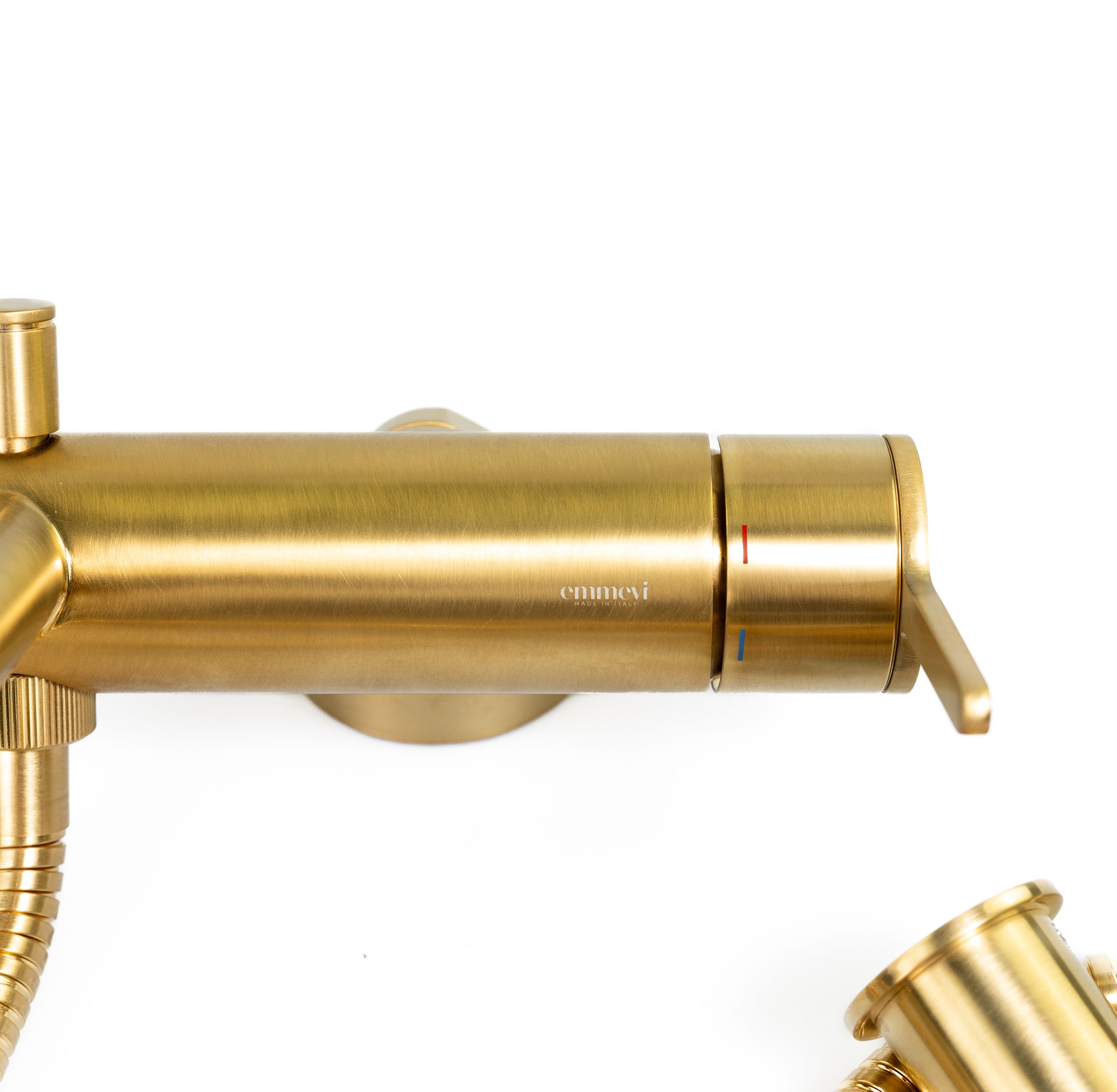 Купить смесители Emmevi Filobrass, однорычажный смеситель для ванны (излив 18,2 см), с набором для душа, цвет брашированное золото оптом Купить смесители Emmevi Filobrass, однорычажный смеситель для ванны (излив 18,2 см), с набором для душа, цвет брашированное золото оптом