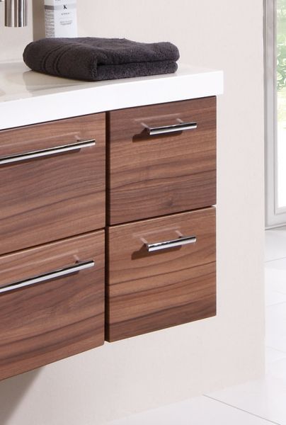 Купить puris swing 120 см правый: зеркальный шкаф с подсветкой, тумба (4 ящика), пенал 30 см левый (1 дверь) и белая раковина из мин литья, цвет мебели белый