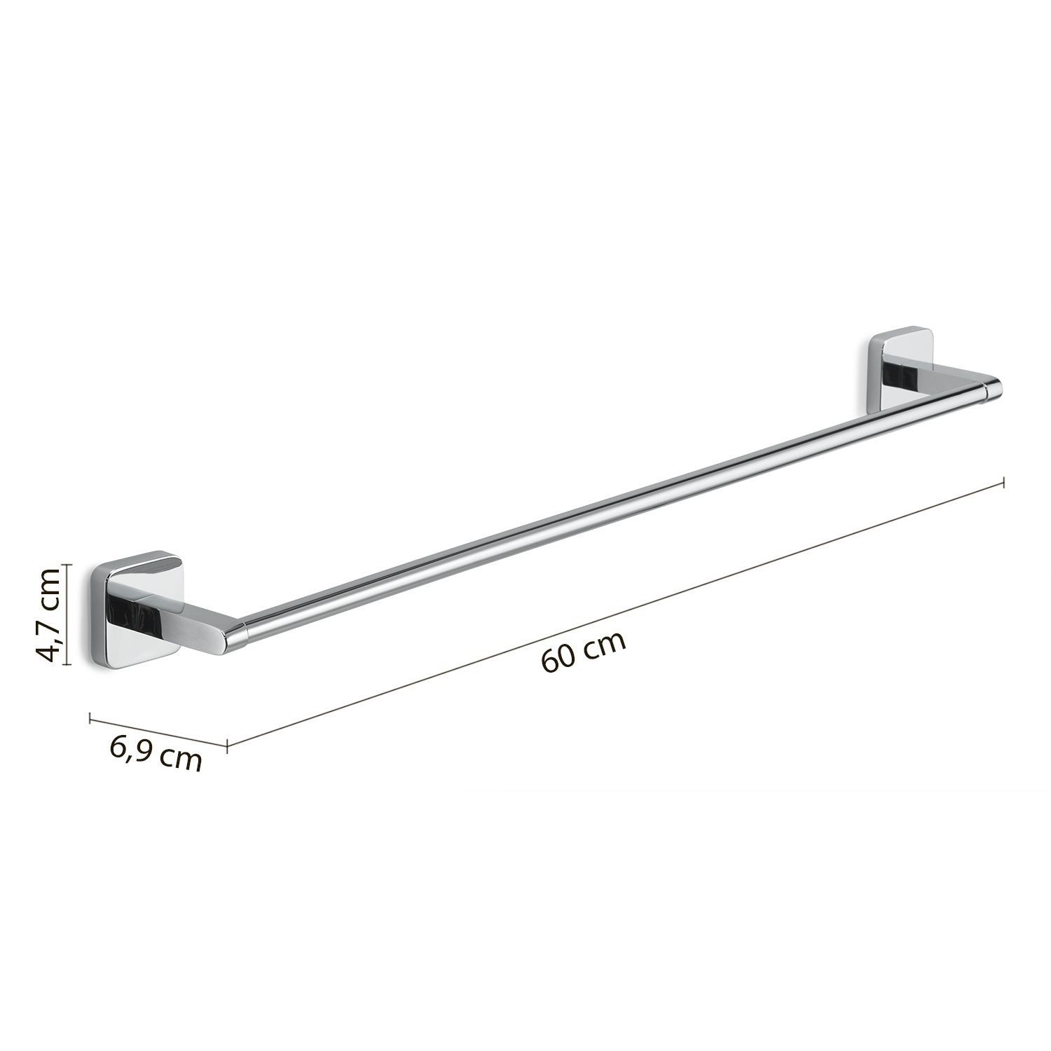 Купить gedy tonga, полотенцедержатель, длина 60 см, цвет хром оптом