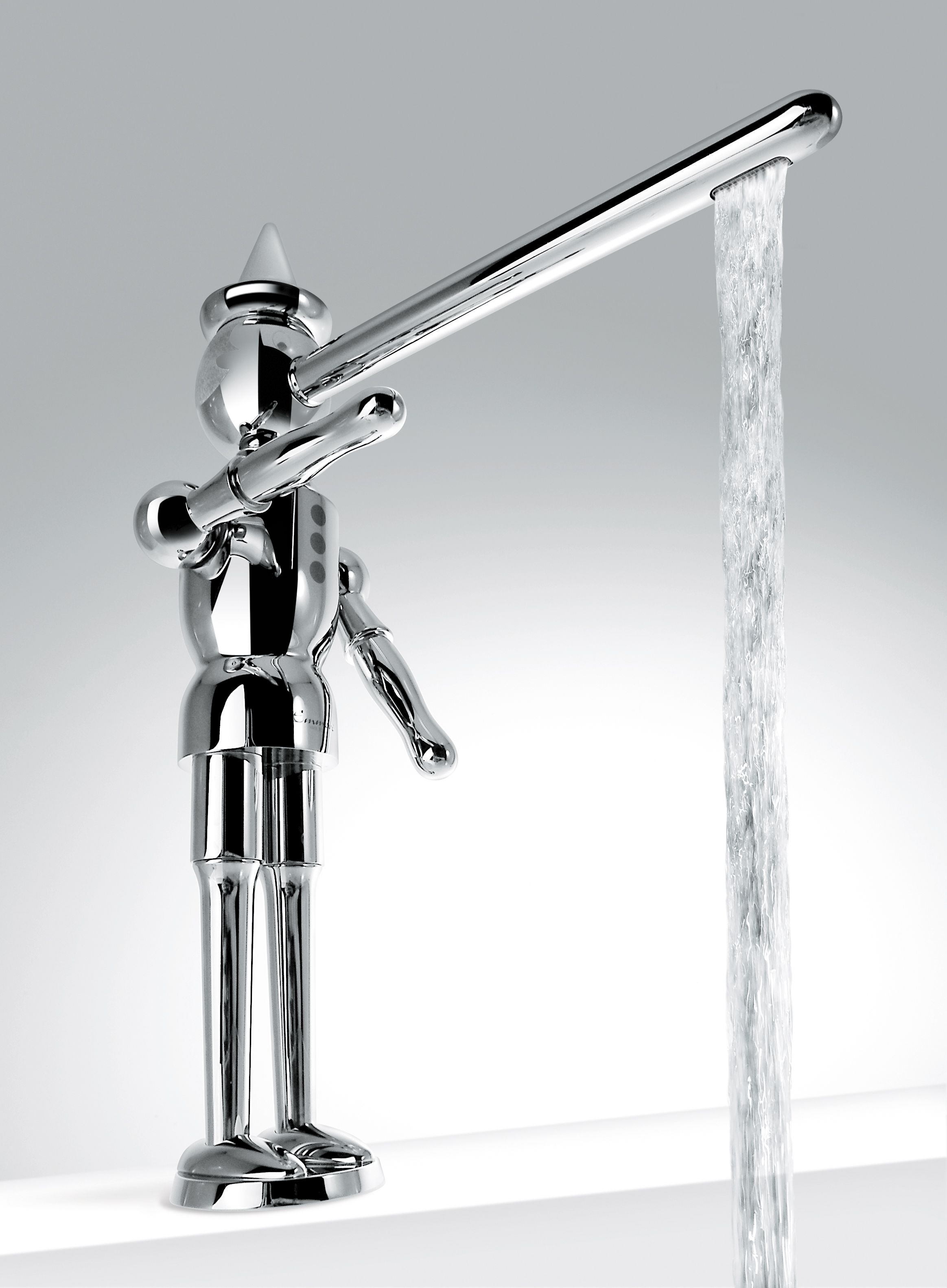 Купить смесители Emmevi Pinocchio, двухрычажный кухонный смеситель (излив 20,6 см), без донного клапана, цвет хром оптом Купить смесители Emmevi Pinocchio, двухрычажный кухонный смеситель (излив 20,6 см), без донного клапана, цвет хром оптом