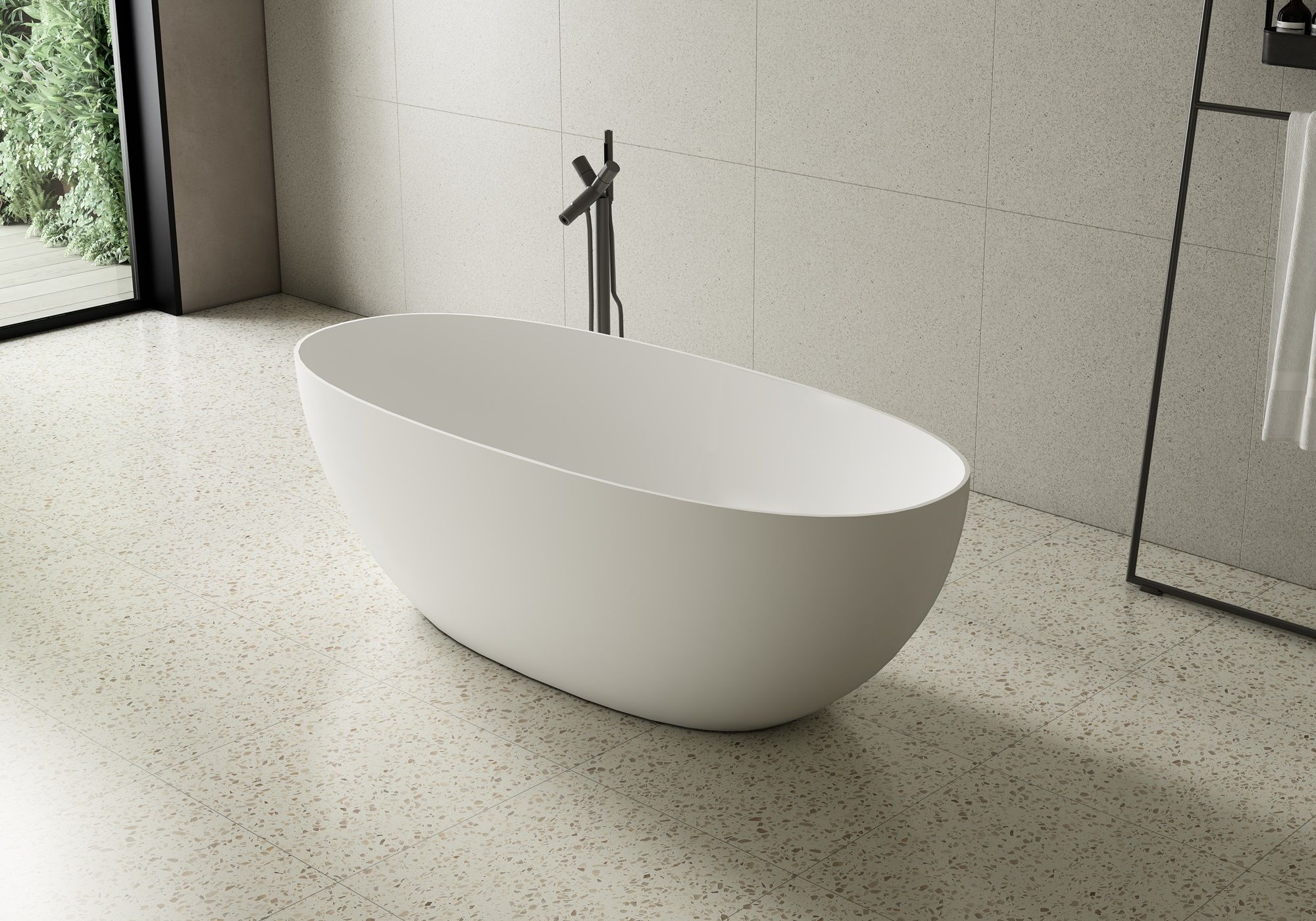 Купить ванны zenon lago, овальная ванна из искусственного камня solid surface, 170x75xh58 см, цвет белый матовый Купить ванны zenon lago, овальная ванна из искусственного камня solid surface, 170x75xh58 см, цвет белый матовый