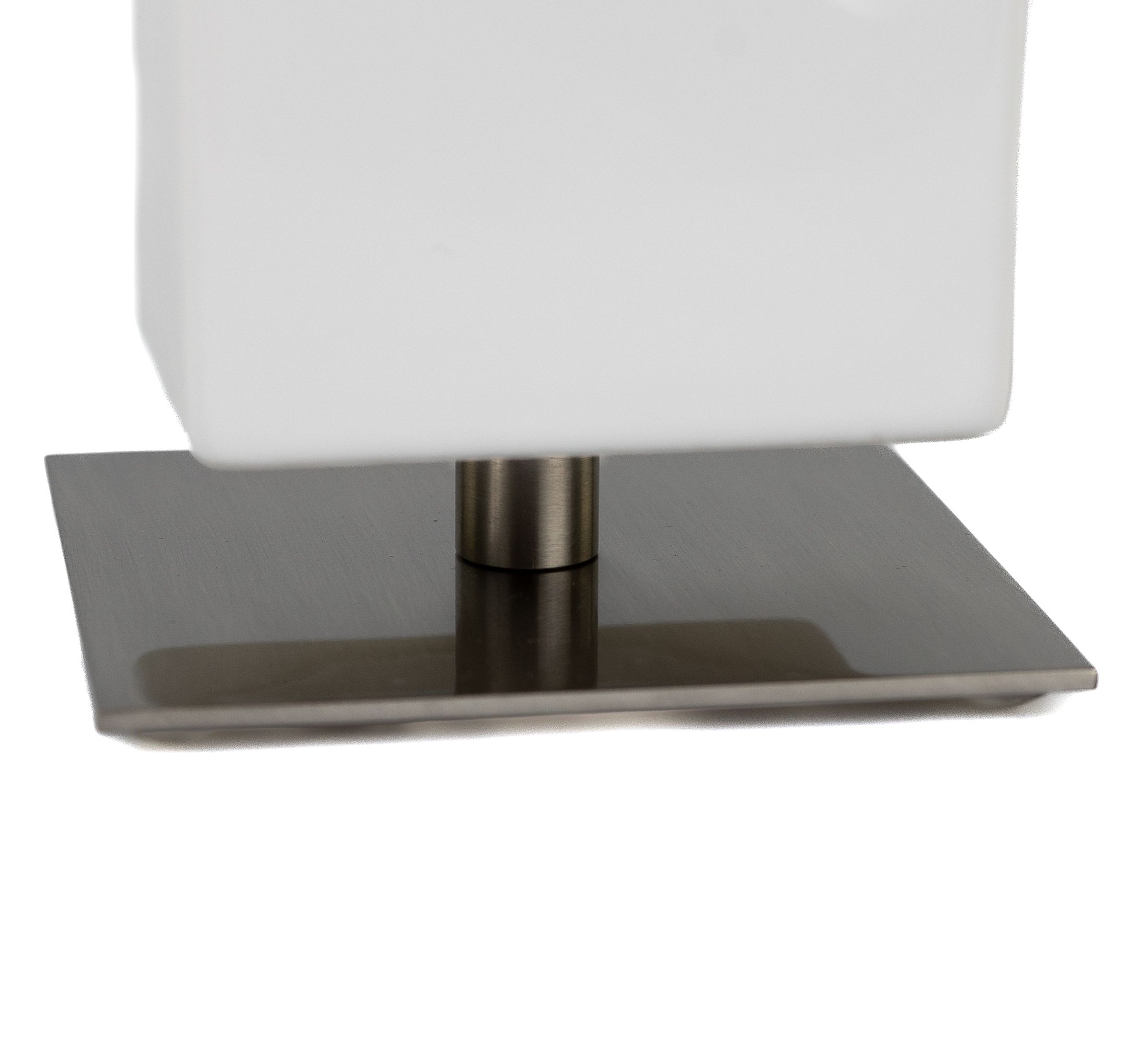 Купить stil haus urania, настольный керамический стакан на ножке, цвет никель сатин - белая керамика оптом