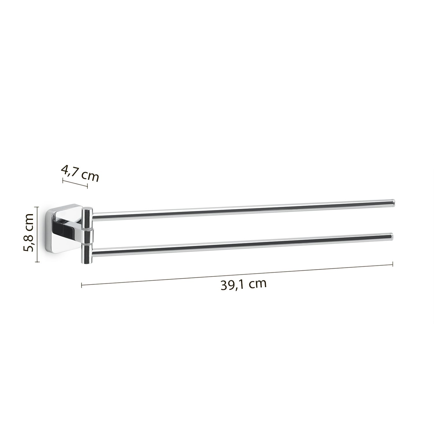 Купить gedy tonga, полотенцедержатель двойной поворотный, цвет хром оптом
