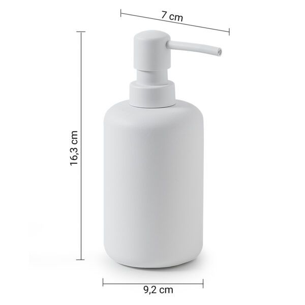 Купить gedy brenda, настольный дозатор с пластиковой помпой, цвет белый матовый оптом