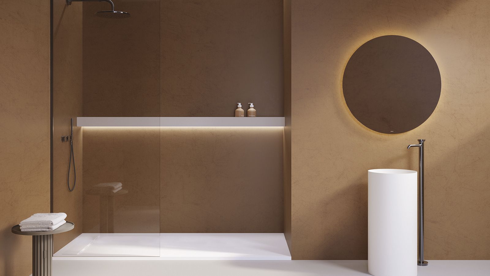 Купить zenon sunshine, напольная раковина круглой формы без отверстия под смеситель, 40х40хh85 см, цвет белый матовый оптом Купить zenon sunshine, напольная раковина круглой формы без отверстия под смеситель, 40х40хh85 см, цвет белый матовый оптом