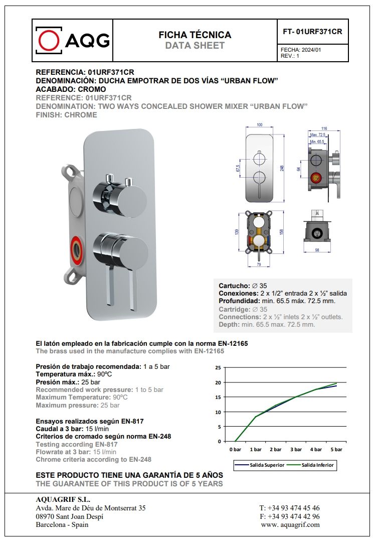 Купить aqg urban flow, душевой комплект er237 на 2 потребителя, с потолочным кронштейном, цвет хром оптом Купить aqg urban flow, душевой комплект er237 на 2 потребителя, с потолочным кронштейном, цвет хром оптом