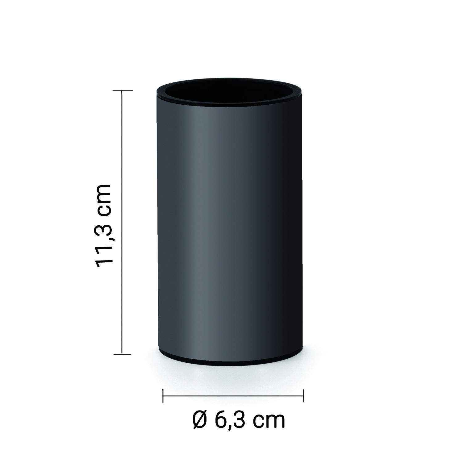 Купить gedy elettra, настольный стакан, цвет оружейная сталь оптом