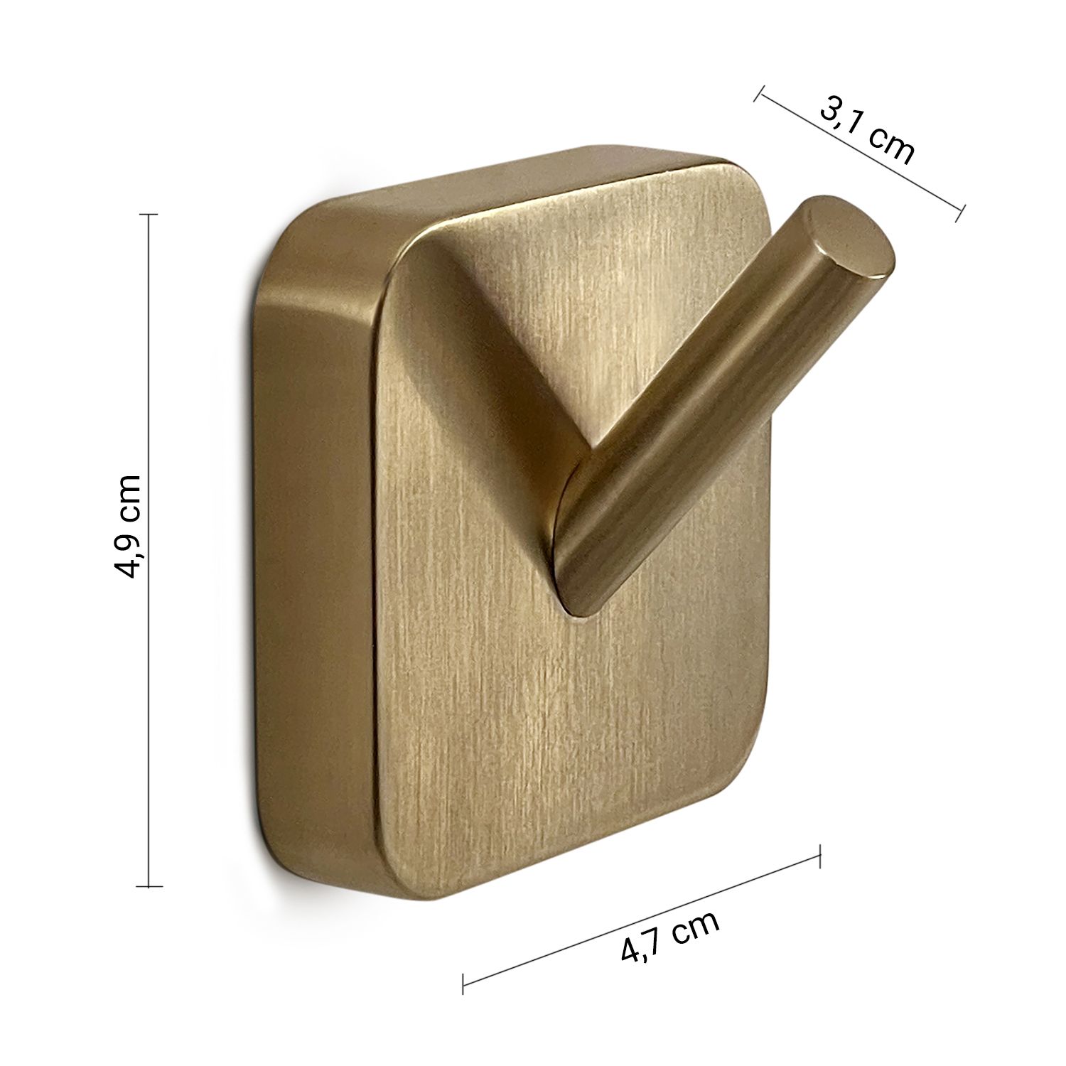 Купить gedy tonga, набор из 2-х крючков, цвет матовое золото оптом