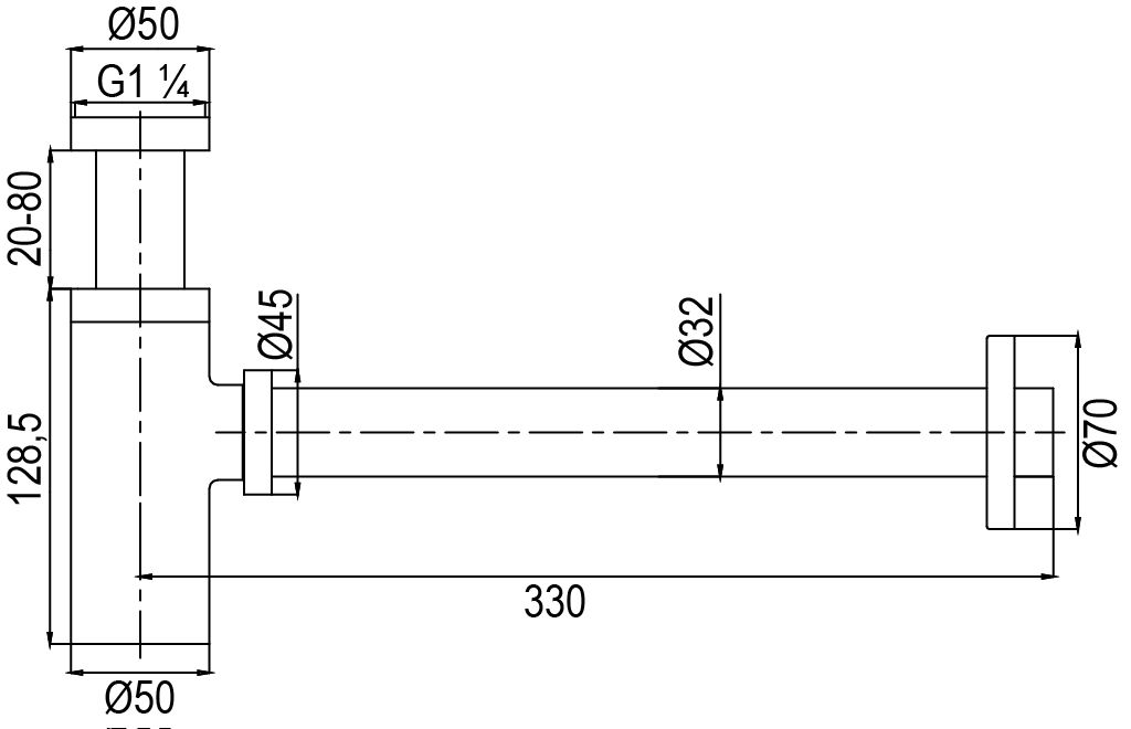 Купить aqg, круглый сифон minimalista 1”1/4 из латуни, цвет оружейная сталь (pvd) оптом Купить aqg, круглый сифон minimalista 1”1/4 из латуни, цвет оружейная сталь (pvd) оптом