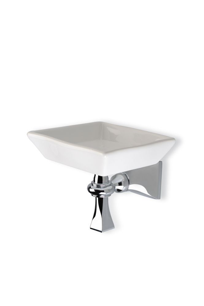 Купить stil haus prisma, настенная керамическая мыльница, цвет бронза - белая керамика оптом