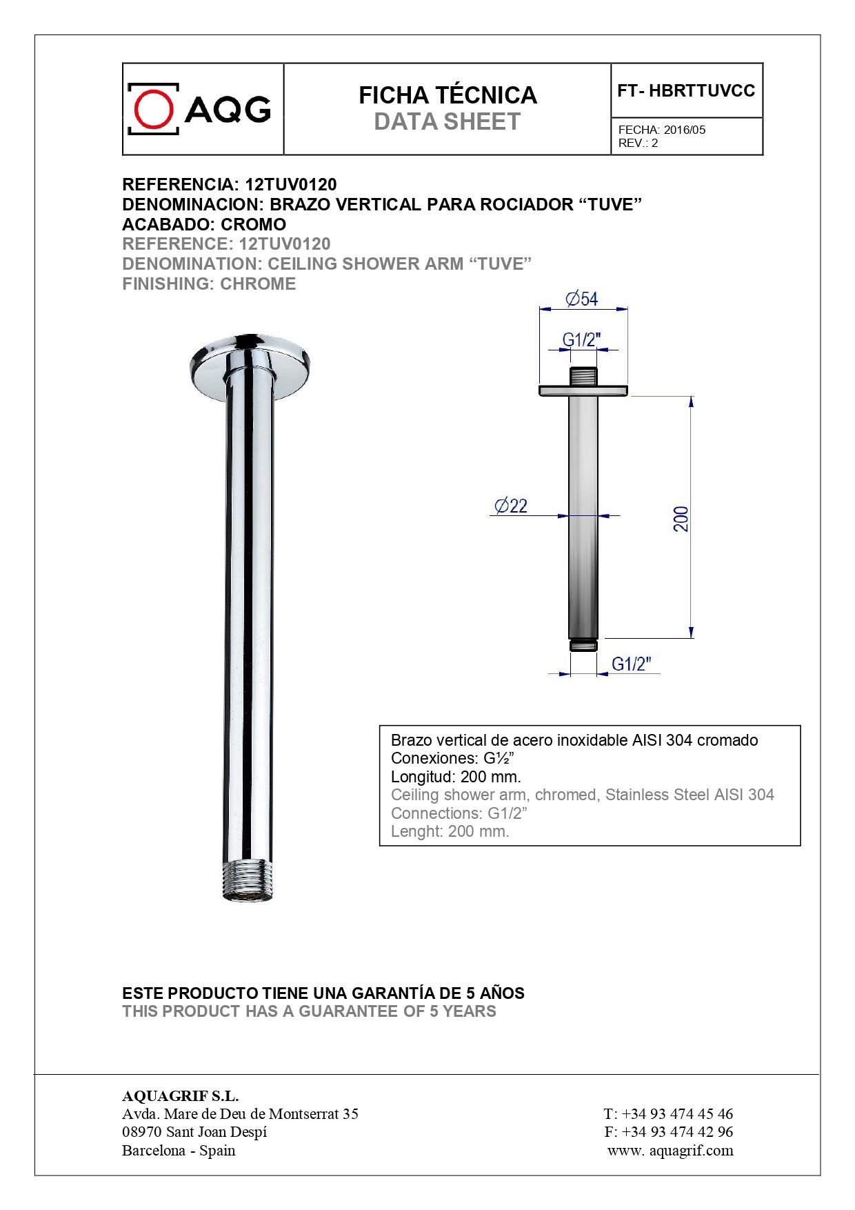 Ficha Técnica BRAZO TUVE_page-0001