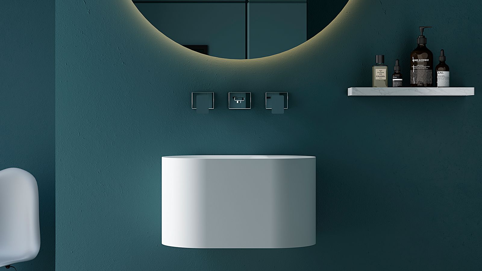 Купить zenon guadiana, подвесная раковина закругленной формы, 50х30хh28 см, цвет белый матовый оптом Купить zenon guadiana, подвесная раковина закругленной формы, 50х30хh28 см, цвет белый матовый оптом